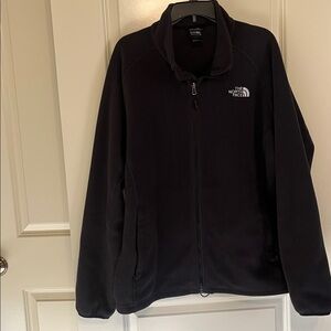 The North Face Mens Black Fleece Jacket Full Zip Size XL